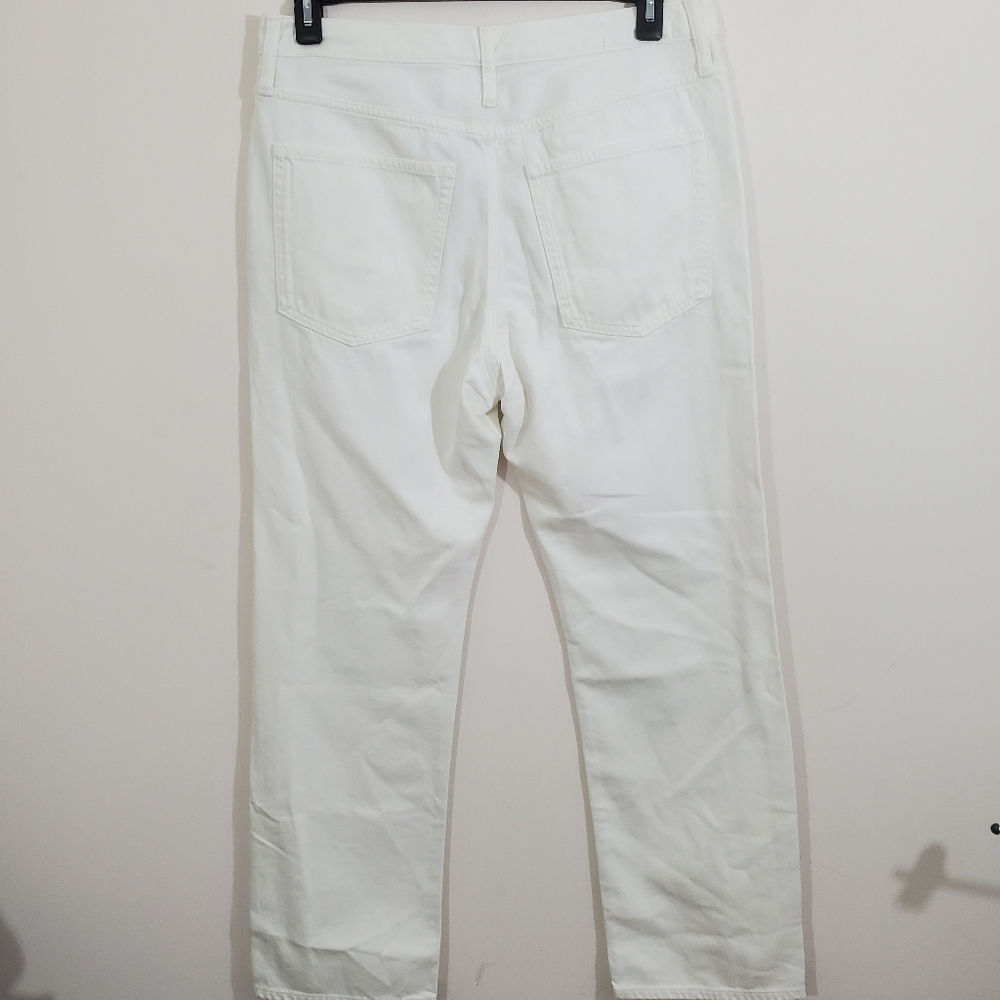 NWT J. Crew Jeans Mid-rise Straight 1984 Rigid Denim White Size 30 - Picture 11 of 12